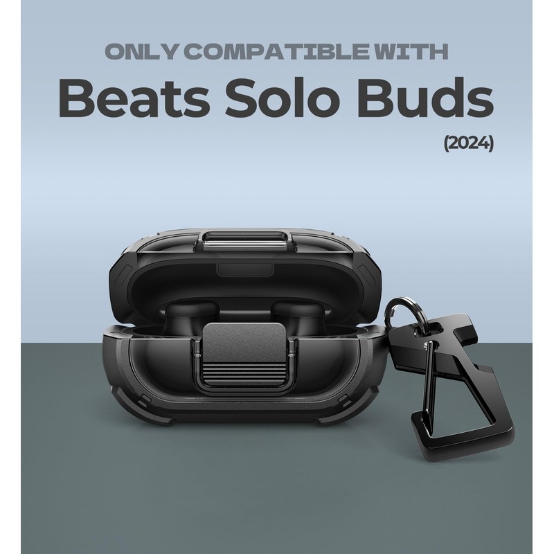 Dexnor for Beats Solo Buds Case with Drop-Proof Lock, Shockproof