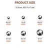 sourcing map 600pcs G16 Precision Balls Assortment Kit 1/4" 3/16"