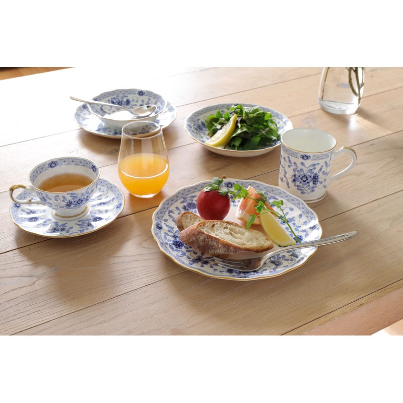 Narumi 9682-6792 Milano Tea Cup & Saucer (1 Serving), 7.1