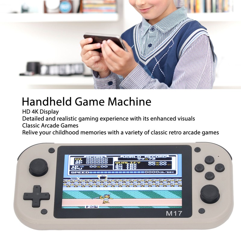 Handheld Game Machine HD 4K Long Standby Portable Dual Joystick