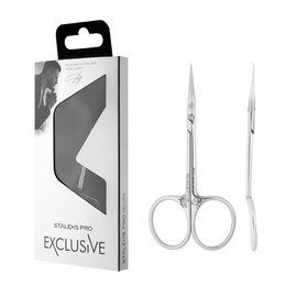 STALEKS Pro Professional Cuticle Scissors with Hooks Stainless Steel Magnolia Embossing Exclusive 21/1