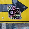 Holographic Decal Stickers of Book Nerd and Proud Premium Waterproof