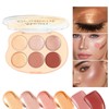 Highlighter Palette | 6 Colors Contour and Highlight Blush Makeup