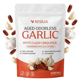 Odorless Aged Garlic Extract 600mg Softgels with CoQ10