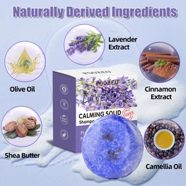 2 Pack Lavender Shampoo Bar,Solid Shampoo Bar And Conditioner Effect Hair Soap,Organic Shampoo Bars For Hair With All Natural Plant Based Essential Oils