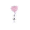 Heart ID Retractable Badge Holder 10 Colours Key Ring Card