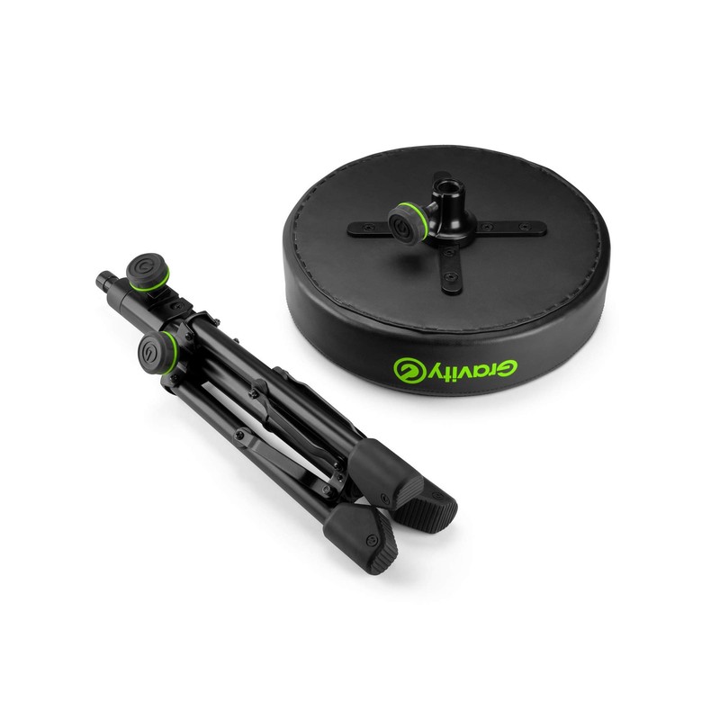 Gravity FD SEAT 1 Round Musicians Stool Foldable, Adjustable Height,