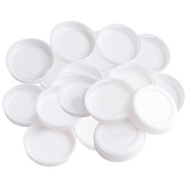 INCREWAY 24PCS Cardboard Shipping Tube End Caps 51mm Mailing Tubes Plastic Protective End Caps Plastic White End Caps for Kraft Mailing Tubes