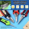 Glarks 6Pcs Garden Pruning Shears and Gloves Set, Professional Garden