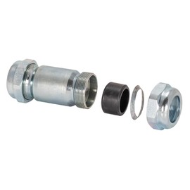 Eastman 4-1/8 Inch Long Pattern Compression Coupling, 3/4 Inch IPS, Galvanized Steel, 20564