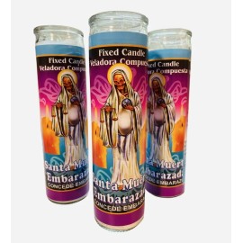 Unbranded Santa Muerte Embarazada Veladora Preparada para conceder embarazo, Holy Death - 3x candles
