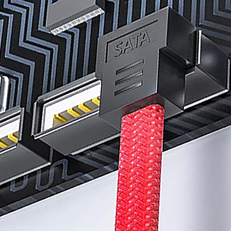 tunghey 4Pack Right Angle SATA III Cable, 6Gbps Straight HDD