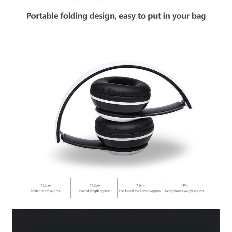 Hybrid Noise Cancelling Headphones, Wireless Bluetooth, Mic, Deep Bass, Soft