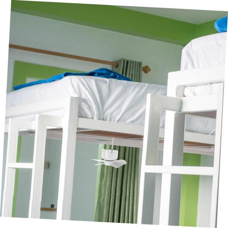 LABRIMP Portable USB Ceiling Fan with Timer No Drill Design