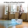 Comfort Zone Twin Window Fan with Remote Control, Removable Cover,