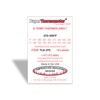 8-Temp Thermolabel 370-450°F Temperature Label for Metal Coating Powder Coating