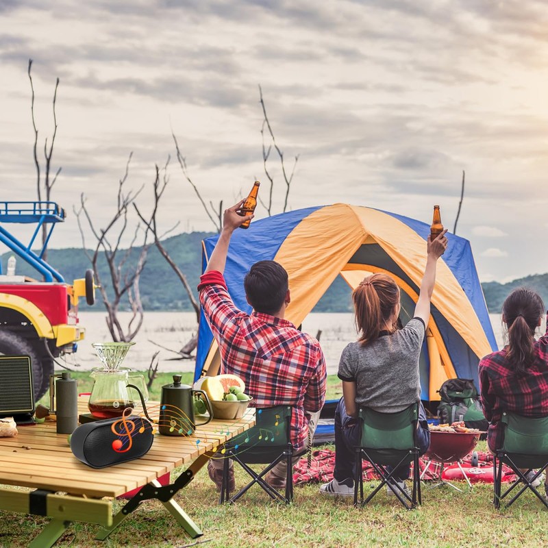 LEUTED Bluetooth Speaker, Portable Wireless Bluetooth 5.2 Speaker, Waterproof, Portable