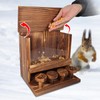 Squirrel Feeder Table Nut Bar, Lalafancy Carbonized Squirrel Feeders for