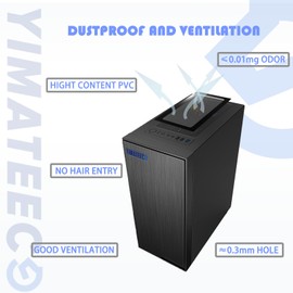 Dust Filter PC 240mm for Computer Cooler Fan/PSU/Routers PVC 50 Mesh, Magnetic Frame PC Fan Dust Mesh PC Filter Dustproof Computer Fan Grills (PVC Gentleman, 120 * 240mm, 2pcs, Black)