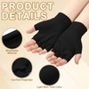 Yearntown 3 Pairs Elderly Skin Thin Protector Gloves Tone Fingerless