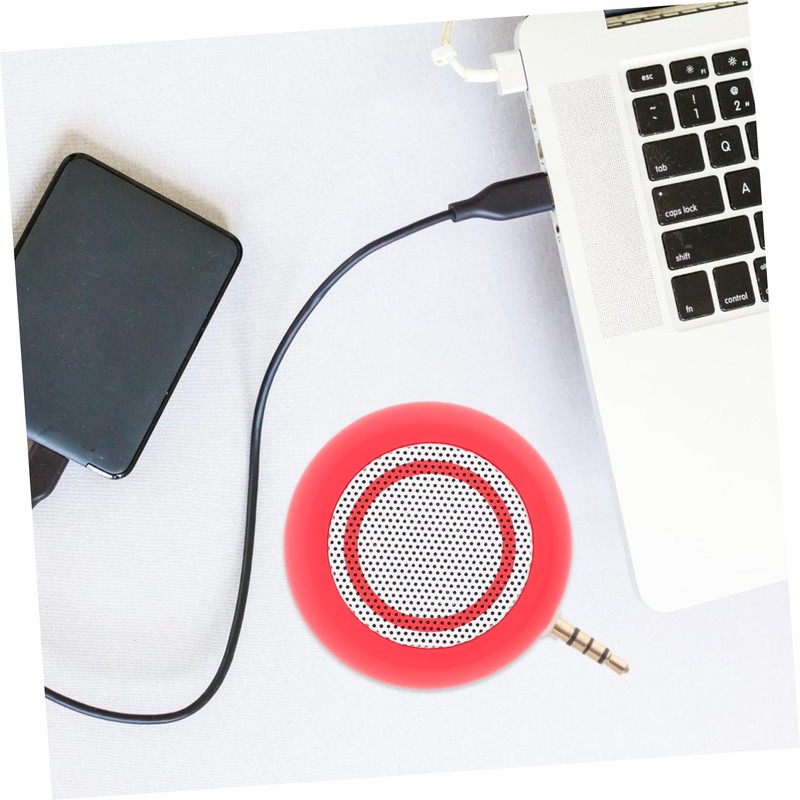 Tofficu 3.5mm Input Mini Speaker Desktop External Speaker Computer Portable