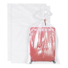 UUYYEO 3 Pcs 40 x 60 Inches Extra Large Clear Plastic Bags Waterproof Luggage Moving Bags Big Giant Luggage Storage Bags Dustproof Suitcase Bags Moistureproof Storage Bags for Suitcases Chairs