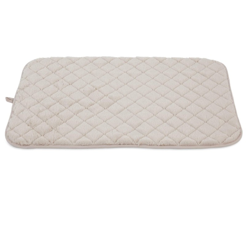 SNOOZZY CREAM 35X21.5 QUILTED MAT