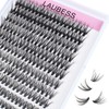 LAUBESS Pestañas Individuales En Racimo, Extensiones De Pestañas Individuales En