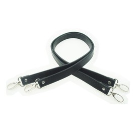MYIW 1 pair 25" Leather Wristlet Bag Handles,Replacement Tote Should handles,Purse Straps,Wallet Bag Handle Straps (black)