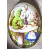 XL GLASS DOME PIC BUTTON "ALICE IN WONDERLAND" ALICE W