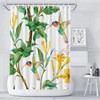 LIVETTY Shower Curtain180x180cm, Waterproof Polyester Fabric Bath Curtain With 12