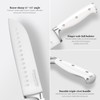 diamosteel White Knife Set, 3-Piece Knives Set for Kitchen with