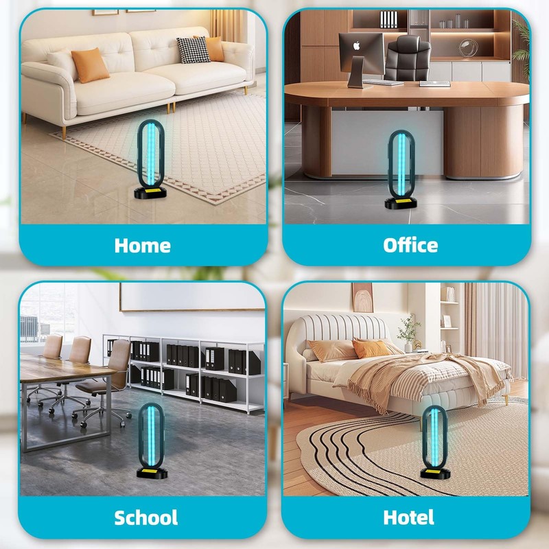 Feefir UV Light Sanitizer,4-Speed Timing and Remote Control UVC Home