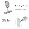 INCREWAY Closet Rod Support, 4Pcs Zinc Alloy Oval Wardrobe Rail