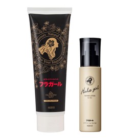 Hula Girl Color Treatment (Natural Black) & Repair Lotion for Hair