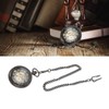 Mechanical Pocket Watch Vintage Double Case Watch Hand Wind Skeleton