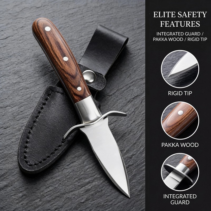2 PACK Oyster Shucking Knife and Glove Kit – Stainless