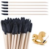 80 Pcs Sanding Sticks, 280 Grits Beveled Fine Detailing Wood