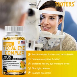 Suplemento Complejo Para La Salud Ocular Total 120 Cpsulas Sin Sabor