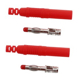 Alipis Safety Banana Male Plugs 4mm PVC Shell Heat Resistant High Conductivity Versatile for DIY Professional Use