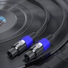 Jumwa Speakon to Speakon Cables M-M for Audio Amplifier 12