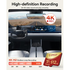 ORICO 64GB(2 Pack) microSDXC UHS-I Memory Card, 100MB/s, 4K UHD Recoding, U3, Class10, V30, A1, Micro SD for Action Camera, Dash Cam, TF Card F3