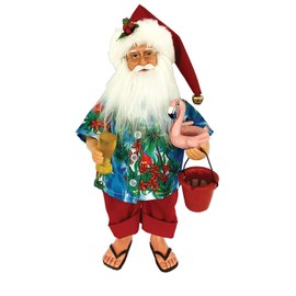 Santa's Workshop 15" FLAMINO Floaty Santa, Blue
