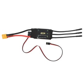 80A Brushless ESC Speed Controller for Adjustable BEC RC Drone Foam Airplanes Accessory