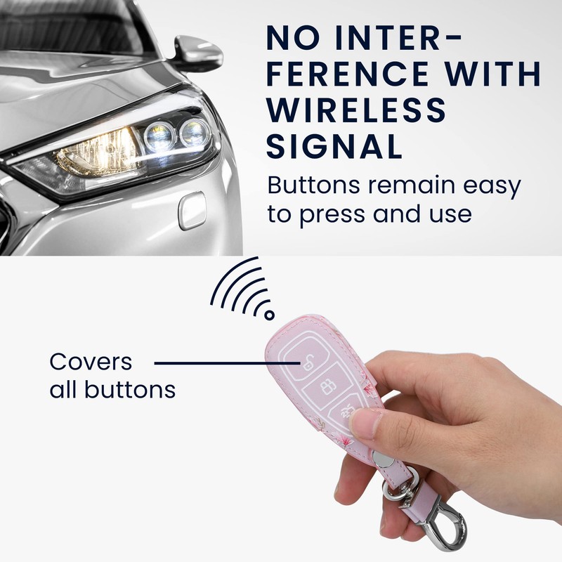 kwmobile Car Key Case Compatible with Ford 3-Button Car Key