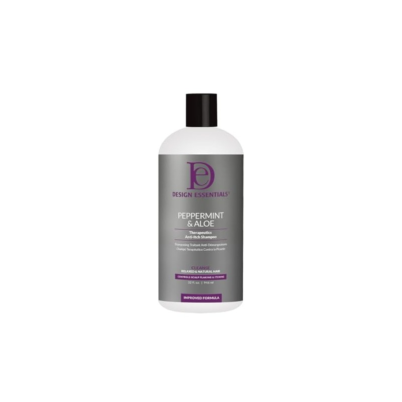 Design Essentials Peppermint & Aloe Therapeutics AntiItch Shampoo Control Scalp