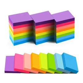 YEECOK (24 Pads) Sticky Notes 1.5x2 in, 8 Colors Post Self Sticky Notes Pad Its, Bright Post Stickies Colorful Sticky Notes for Office, Home, School, Meeting, 75 Sheets/pad
