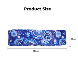 Yoga Strap for Stretching, Adjustable Yoga Bands, Yoga Belt, Pilates Straps, Non-Slip Sturdy Stretching Belt for Yoga, Pilates, Gym Exercise (Brown)