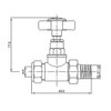 iBathUK Regency Thermostatic Radiator Valve,Solid Brass,Straight Radiator Valve Pair, Universal