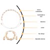 KAPSING Set of 2 Shell Necklace Bracelets Set, 1 Choker